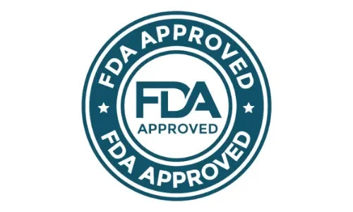FDA registered facility quality approved seal for GlycoMelt blood sugar supplement.
